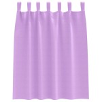 vidaXL Perdele Opaque cu Inel 2 pcs Violet 140 x 140 cm Poliester