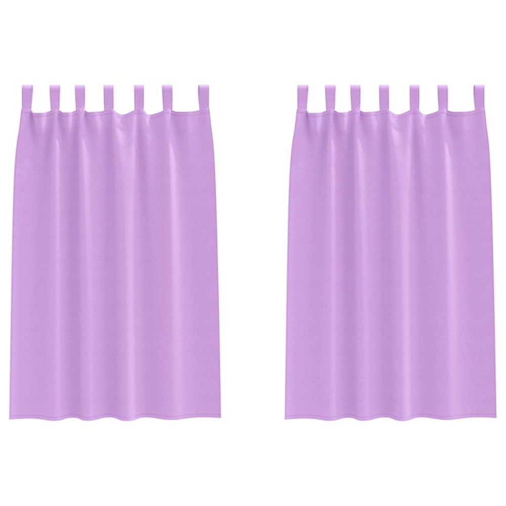vidaXL Perdele Opaque cu Inel 2 pcs Violet 175 x 140 cm Poliester