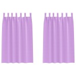 vidaXL Perdele Opaque cu Inel 2 pcs Violet 175 x 140 cm Poliester