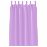 vidaXL Perdele Opaque cu Inel 2 pcs Violet 175 x 140 cm Poliester