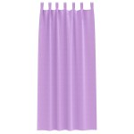 vidaXL Perdele cu perdele 2 pcs Violet 245 x 140 cm Poliester vidaXL Perdele cu perdele 2 pcs Violet 245 x 140 cm Poliester