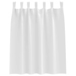 vidaXL Perdele Opaque cu Inel 2 pcs Alb pur 140 x 140 cm Poliester