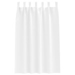 vidaXL Perdele Opaque cu Inel 2 pcs Alb pur 175 x 140 cm Poliester