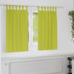vidaXL Perdele Opaque cu Inel 2 pcs Verde 140 x 140 cm Poliester