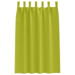 vidaXL Perdele Opaque cu Inel 2 pcs Verde 175 x 140 cm Poliester