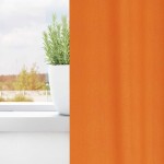 vidaXL Perdele Opaque cu Inel 2 pcs Portocalie Aprinsă 140 x 140 cm