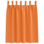 vidaXL Perdele Opaque cu Inel 2 pcs Portocalie Aprinsă 140 x 140 cm