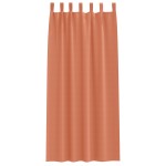 vidaXL Perdele opace cu perdele 2 pcs Terracota 245 x 140 cm Poliester