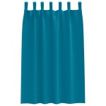 vidaXL Perdele Opaque cu Inel 2 pcs Turcoaz 175 x 140 cm Poliester