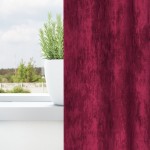 vidaXL Draperii din Catifea 2 buc cu Ochete Roșu Vin 140x140 cm