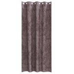 vidaXL Cortine din catifea , set de 2 piese, cu œillets maron, 260 x 140 cm vidaXL Cortine din catifea , set de 2 piese, cu œillets maron, 260 x 140 cm