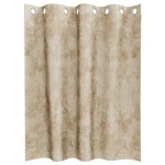vidaXL Draperii din catifea , 2 piese, cu œillets, crem, 140x140 cm vidaXL Draperii din catifea , 2 piese, cu œillets, crem, 140x140 cm
