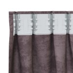 vidaXL Cortine din catifea cu perdele 2 pcs Maro 260 x 140 cm Catifea
