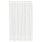 vidaXL Cortină din Dantelă cu perdele Alb 140 x 150 cm Poliester