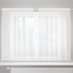vidaXL Cortină din Dantelă cu perdele Alb 150 x 180 cm Poliester vidaXL Cortină din Dantelă cu perdele Alb 150 x 180 cm Poliester
