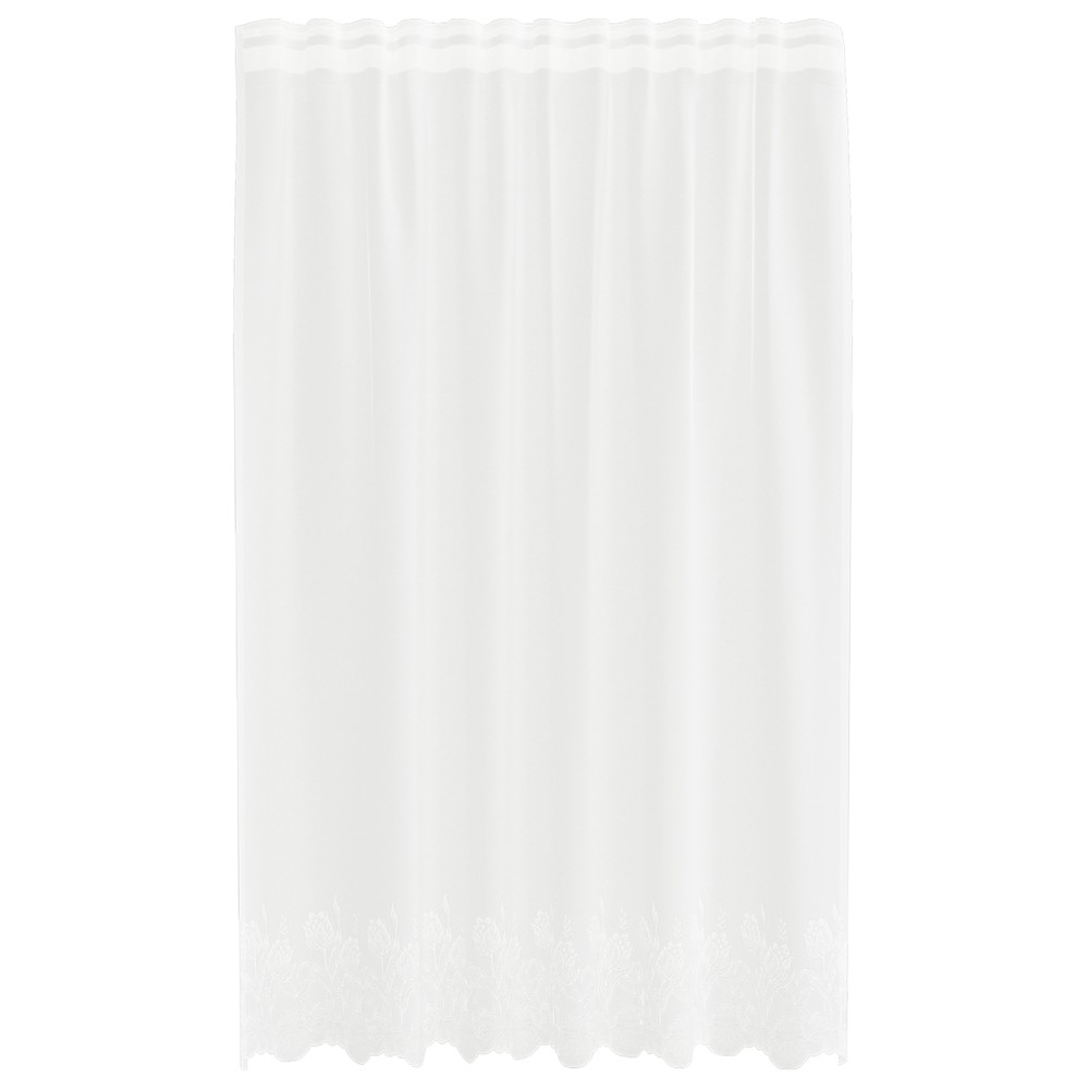vidaXL Cortină din Dantelă cu perdele Alb 150 x 200 cm Poliester