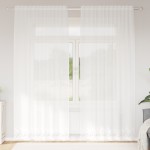 vidaXL Cortină din Dantelă cu perdele Alb 150 x 200 cm Poliester vidaXL Cortină din Dantelă cu perdele Alb 150 x 200 cm Poliester
