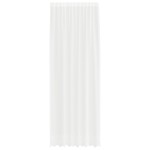 vidaXL Cortină din Dantelă cu perdele Floral Alb 150 x 300 cm Poliester