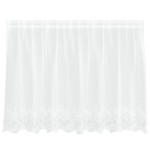 vidaXL Cortină din Dantelă cu perdele Floral Alb 200 x 100 cm Poliester vidaXL Cortină din Dantelă cu perdele Floral Alb 200 x 100 cm Poliester