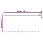 vidaXL Cortină din Dantelă cu perdele Floral Alb 200 x 120 cm Poliester vidaXL Cortină din Dantelă cu perdele Floral Alb 200 x 120 cm Poliester