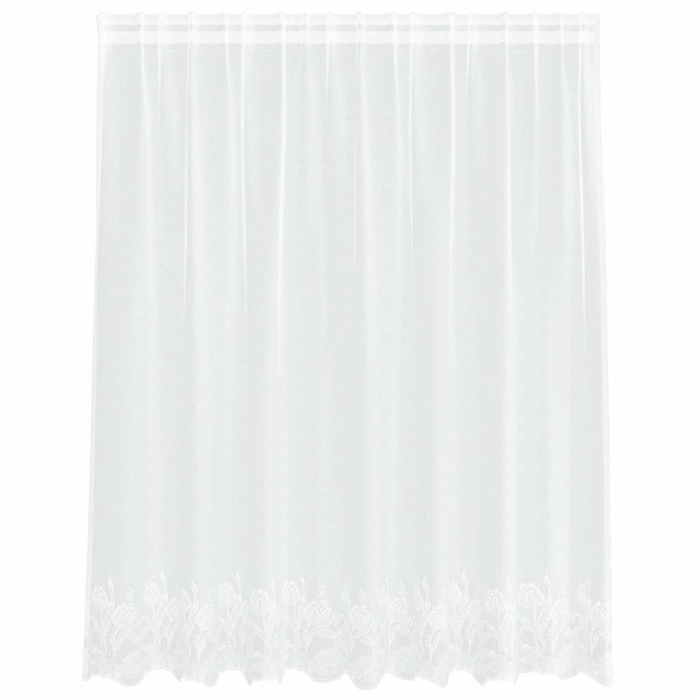 vidaXL Cortină din Dantelă cu perdele Alb 140 x 200 cm Poliester