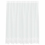 vidaXL Cortină din Dantelă cu perdele Alb 140 x 200 cm Poliester