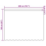 vidaXL Cortină din Dantelă cu perdele Floral Alb 200 x 160 cm Poliester vidaXL Cortină din Dantelă cu perdele Floral Alb 200 x 160 cm Poliester