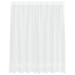 vidaXL Cortină din Dantelă cu perdele Floral Alb 200 x 180 cm Poliester vidaXL Cortină din Dantelă cu perdele Floral Alb 200 x 180 cm Poliester