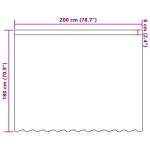 vidaXL Cortină din Dantelă cu perdele Floral Alb 200 x 180 cm Poliester vidaXL Cortină din Dantelă cu perdele Floral Alb 200 x 180 cm Poliester