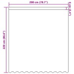 vidaXL Cortină din Dantelă cu perdele Floral Alb 200 x 220 cm Poliester vidaXL Cortină din Dantelă cu perdele Floral Alb 200 x 220 cm Poliester