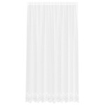 vidaXL Cortină din Dantelă cu perdele Alb 240 x 200 cm Poliester