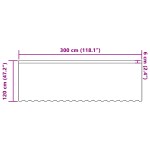 vidaXL Cortină din Dantelă cu perdele Floral Alb 300 x 120 cm Poliester vidaXL Cortină din Dantelă cu perdele Floral Alb 300 x 120 cm Poliester
