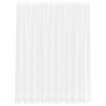 vidaXL Cortină din Dantelă cu perdele Alb 240 x 300 cm Poliester