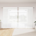 vidaXL Cortină din Dantelă cu perdele Floral Alb 300 x 245 cm Poliester vidaXL Cortină din Dantelă cu perdele Floral Alb 300 x 245 cm Poliester