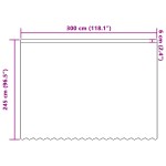 vidaXL Cortină din Dantelă cu perdele Floral Alb 300 x 245 cm Poliester vidaXL Cortină din Dantelă cu perdele Floral Alb 300 x 245 cm Poliester