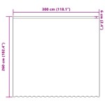 vidaXL Cortină din Dantelă cu perdele Floral Alb 300 x 260 cm Poliester vidaXL Cortină din Dantelă cu perdele Floral Alb 300 x 260 cm Poliester