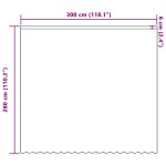 vidaXL Cortină din Dantelă cu perdele Floral Alb 300 x 280 cm Poliester vidaXL Cortină din Dantelă cu perdele Floral Alb 300 x 280 cm Poliester