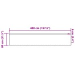 vidaXL Cortină din Dantelă cu perdele Floral Alb 400 x 80 cm Poliester vidaXL Cortină din Dantelă cu perdele Floral Alb 400 x 80 cm Poliester