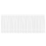 vidaXL Cortină din Dantelă cu perdele Alb 120 x 400 cm Poliester