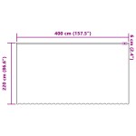 vidaXL Cortină din Dantelă cu perdele Floral Alb 400 x 220 cm Poliester vidaXL Cortină din Dantelă cu perdele Floral Alb 400 x 220 cm Poliester