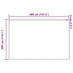 vidaXL Cortină din Dantelă cu perdele Floral Alb 400 x 300 cm Poliester vidaXL Cortină din Dantelă cu perdele Floral Alb 400 x 300 cm Poliester