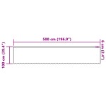 vidaXL Cortină din Dantelă cu perdele Floral Alb 500 x 100 cm Poliester vidaXL Cortină din Dantelă cu perdele Floral Alb 500 x 100 cm Poliester