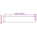 vidaXL Cortină din Dantelă cu perdele Floral Alb 500 x 120 cm Poliester vidaXL Cortină din Dantelă cu perdele Floral Alb 500 x 120 cm Poliester