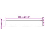 vidaXL Cortină din Dantelă cu perdele Floral Alb 600 x 100 cm Poliester vidaXL Cortină din Dantelă cu perdele Floral Alb 600 x 100 cm Poliester