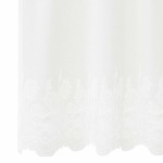 vidaXL Perdele cu perdele Floral Alb 600 x 140 cm Poliester vidaXL Perdele cu perdele Floral Alb 600 x 140 cm Poliester