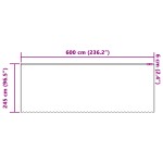 vidaXL Cortină din Dantelă cu perdele Floral Alb 600 x 245 cm Poliester vidaXL Cortină din Dantelă cu perdele Floral Alb 600 x 245 cm Poliester