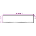 vidaXL Cortină din Dantelă cu perdele Floral Alb 750 x 160 cm Poliester vidaXL Cortină din Dantelă cu perdele Floral Alb 750 x 160 cm Poliester