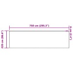 vidaXL Cortină din Dantelă cu perdele Alb 750 x 220 cm Poliester vidaXL Cortină din Dantelă cu perdele Alb 750 x 220 cm Poliester