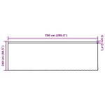 vidaXL Cortină din Dantelă cu perdele Alb 750 x 240 cm Poliester vidaXL Cortină din Dantelă cu perdele Alb 750 x 240 cm Poliester
