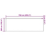 vidaXL Cortină din Dantelă cu perdele Alb 750 x 260 cm Poliester vidaXL Cortină din Dantelă cu perdele Alb 750 x 260 cm Poliester